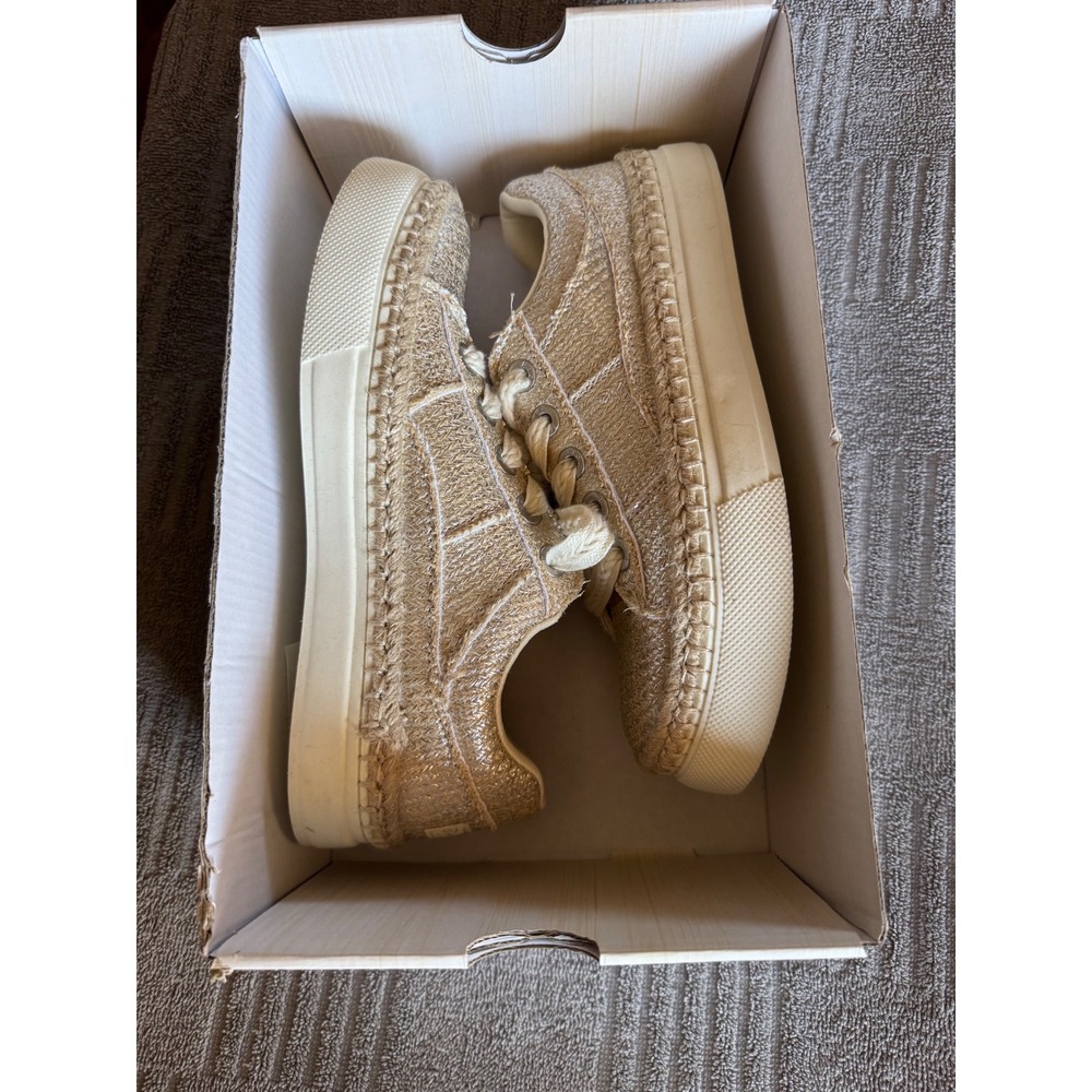 Blowfish Malibu Northshore Metallic Taupe Espadrille Platform Sneaker
6M NEW